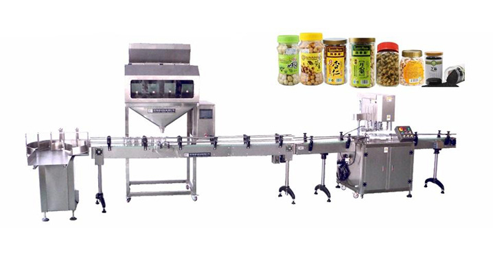 Electronic-Weighing-Filling-&-Capping-Production-Line-2